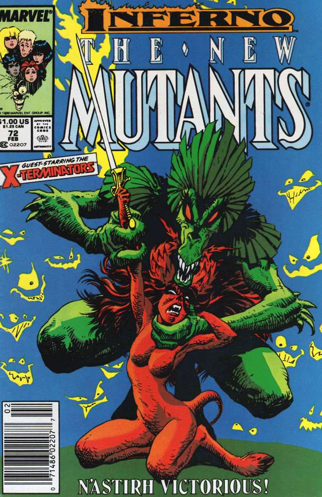 The New Mutants #72 Newsstand Edition