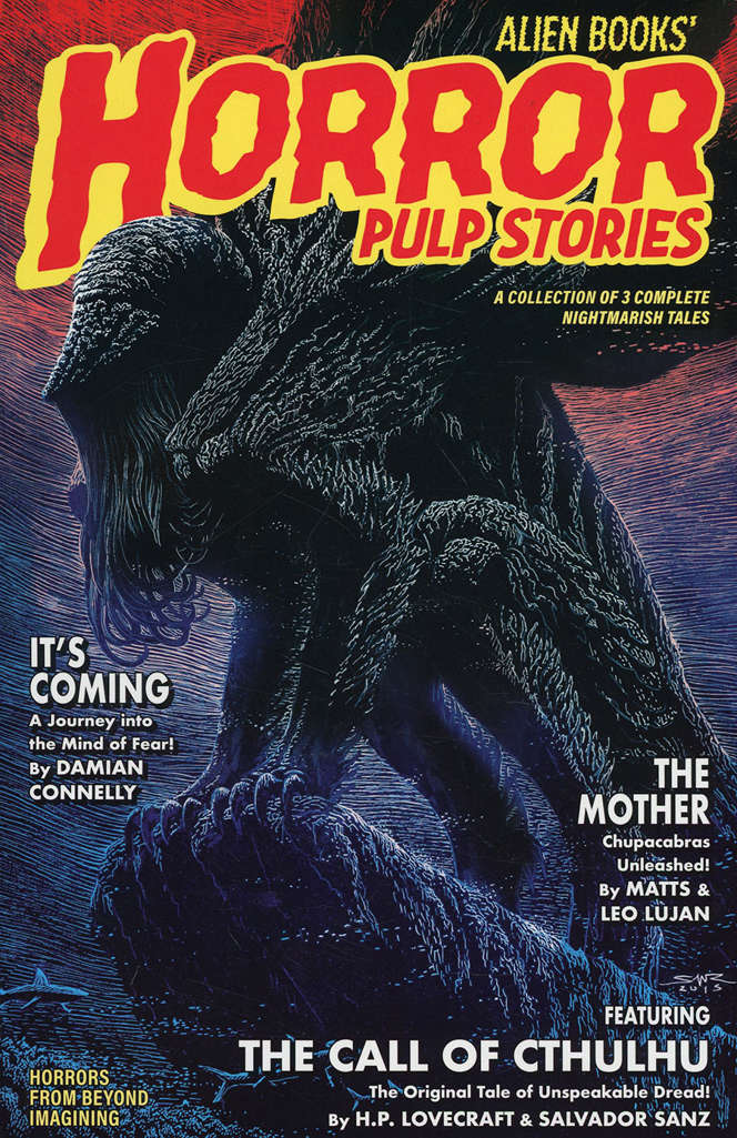 Alien Books Horror Pulp Stories #1 Variation B