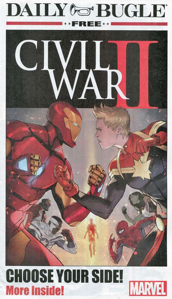 Civil War II Daily Bugle Newspaper
