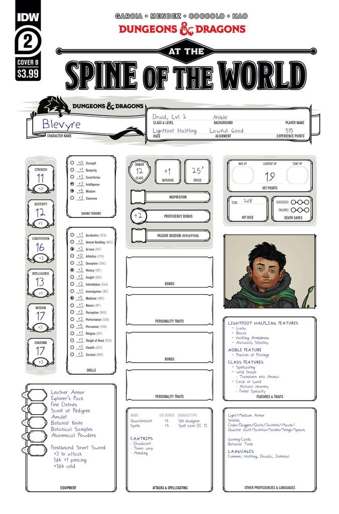 Dungeons & Dragons: At the Spine of the World #2 Variation B