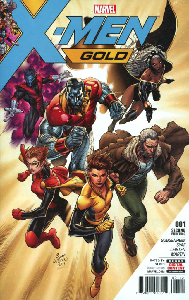 X-Men: Gold (2nd Series) #1  - 2nd printing