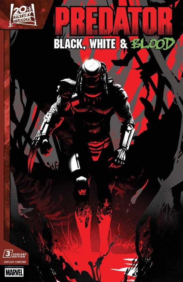 Predator: Black, White & Blood #3 Variation A