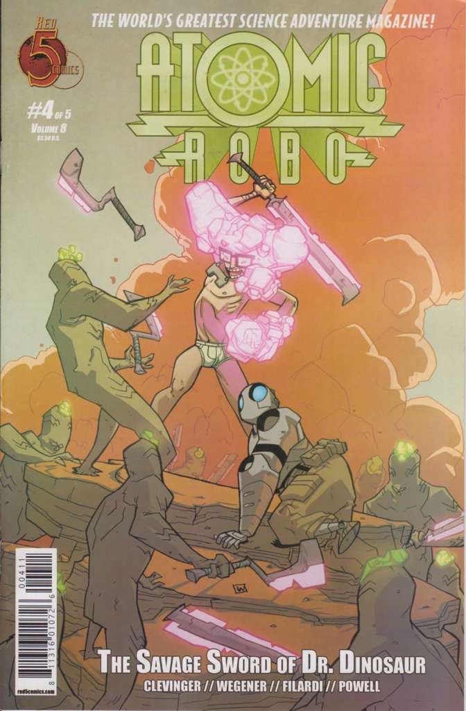 Atomic Robo and the Savage Sword of Dr. Dinosaur #4