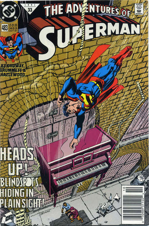 Adventures of Superman #483 Newsstand Edition