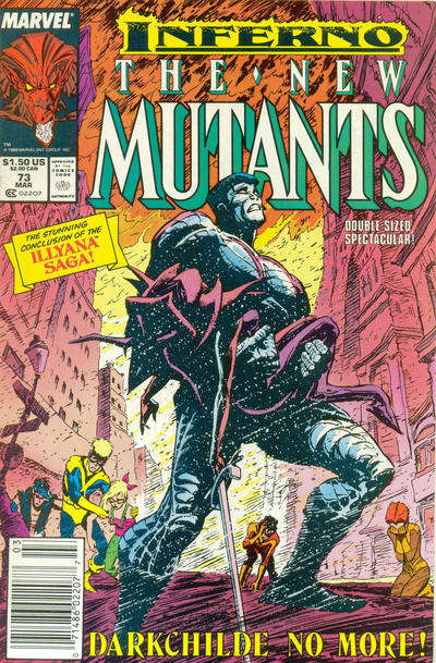 The New Mutants #73 Newsstand Edition