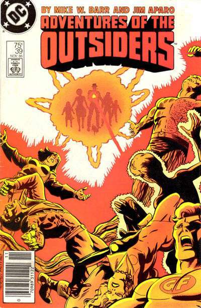 The Adventures of the Outsiders #39 Newsstand Edition