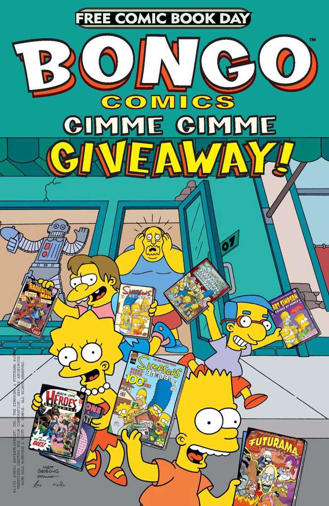 Bongo Comics Gimme Gimme Giveaway!