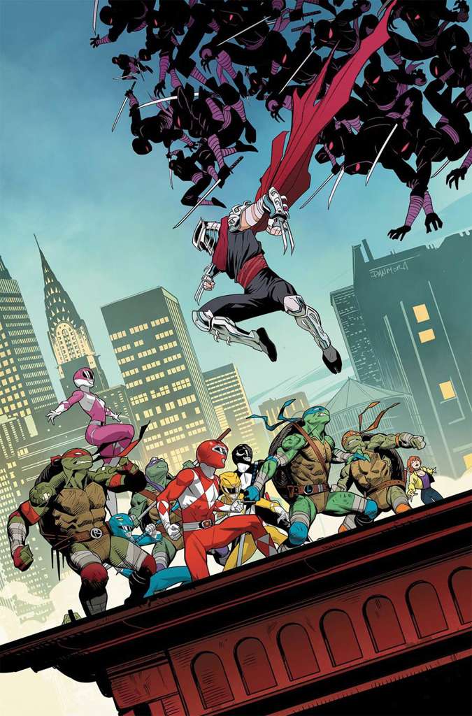 Mighty Morphin Power Rangers/Teenage Mutant Ninja Turtles #4 Variation A