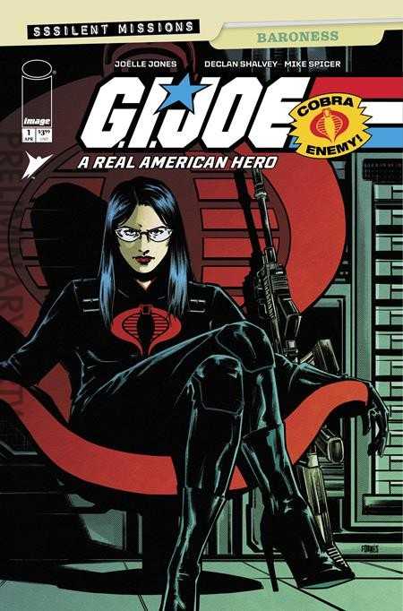 G.I. Joe, a Real American Hero Sssilent Missions Baroness #1 Variation B