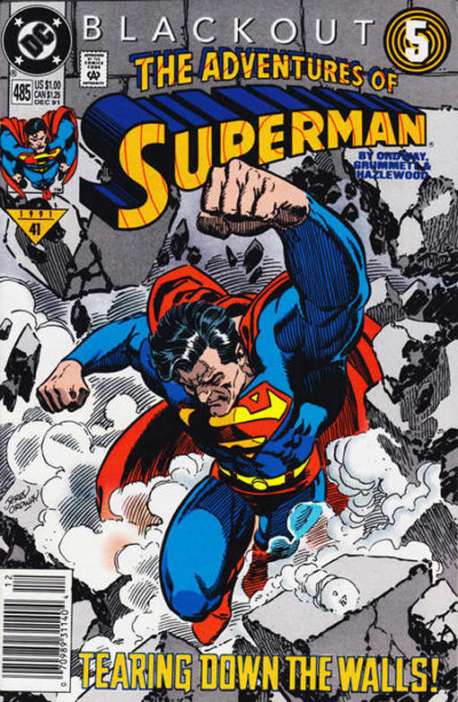 Adventures of Superman #485 Newsstand Edition