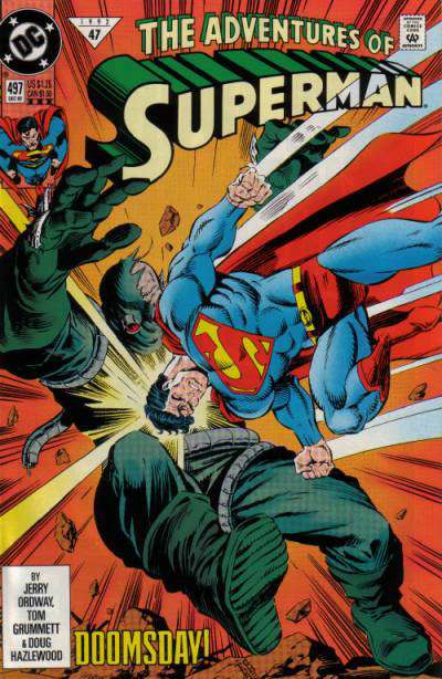 Adventures of Superman #497  - 3rd printing