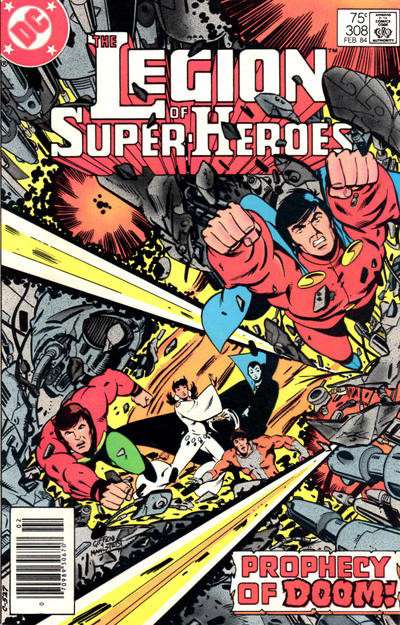The Legion of Super-Heroes (2nd Series) #308 Newsstand Edition