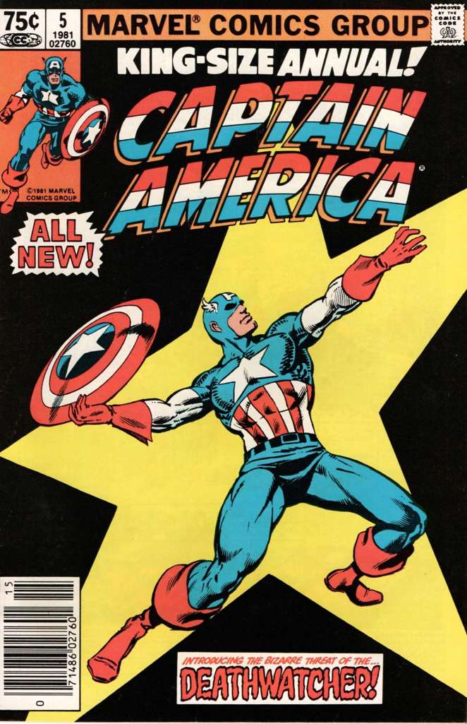 Captain America (1st Series) Annual #5 Newsstand Edition