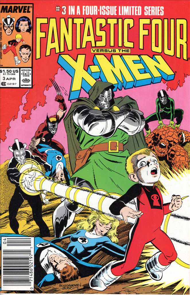 Fantastic Four Vs. X-Men #3 Newsstand Edition