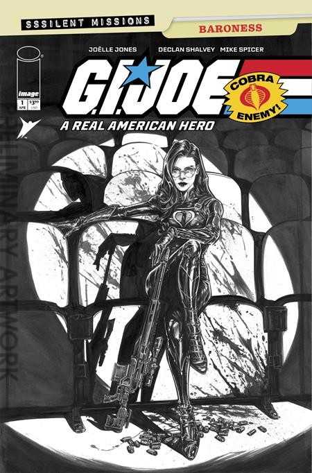 G.I. Joe, a Real American Hero Sssilent Missions Baroness #1 Variation C