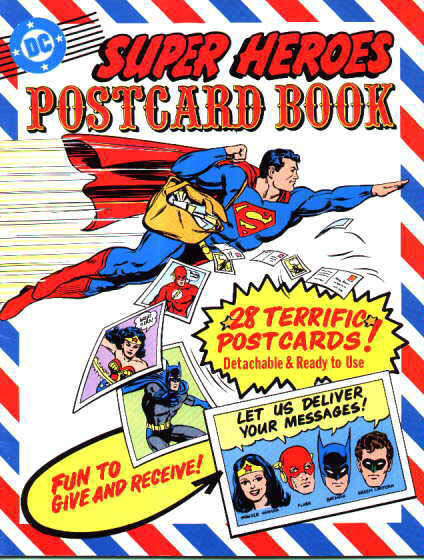 Super Heroes Postcard Book