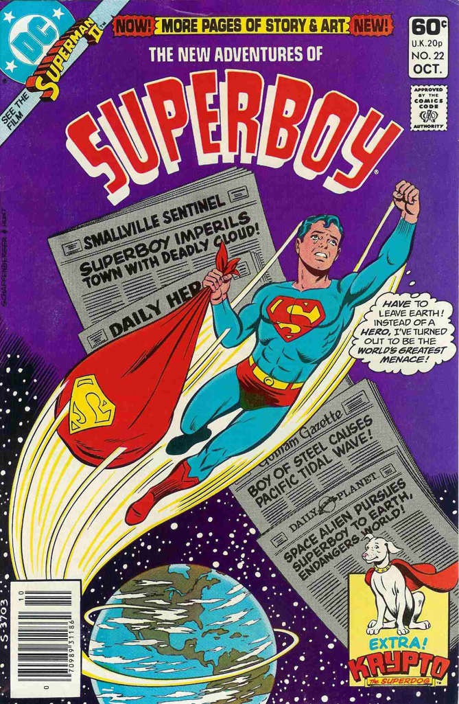 The New Adventures of Superboy #22 Newsstand Edition