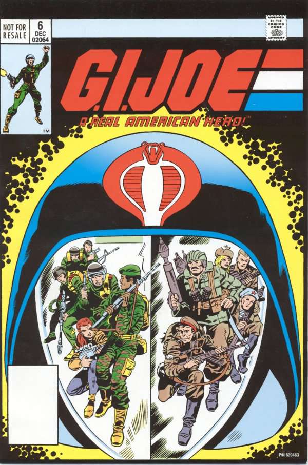 G.I. Joe, a Real American Hero #6  - 3rd printing