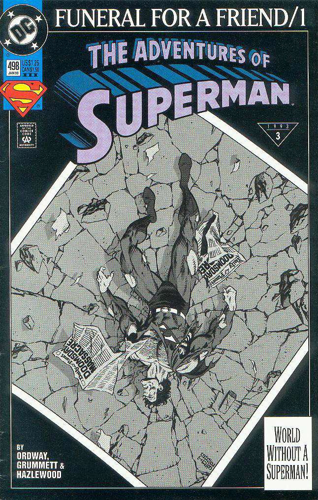 Adventures of Superman #498  - 3rd printing