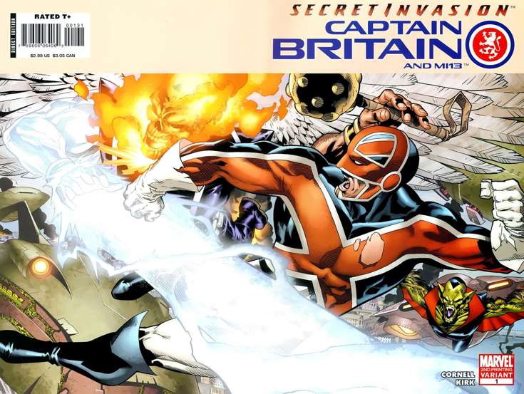 Captain Britain and MI: 13 #1  - 2nd printing