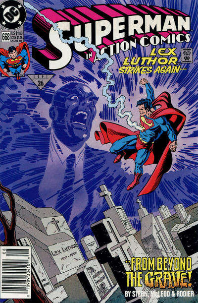 Action Comics #668 Newsstand Edition