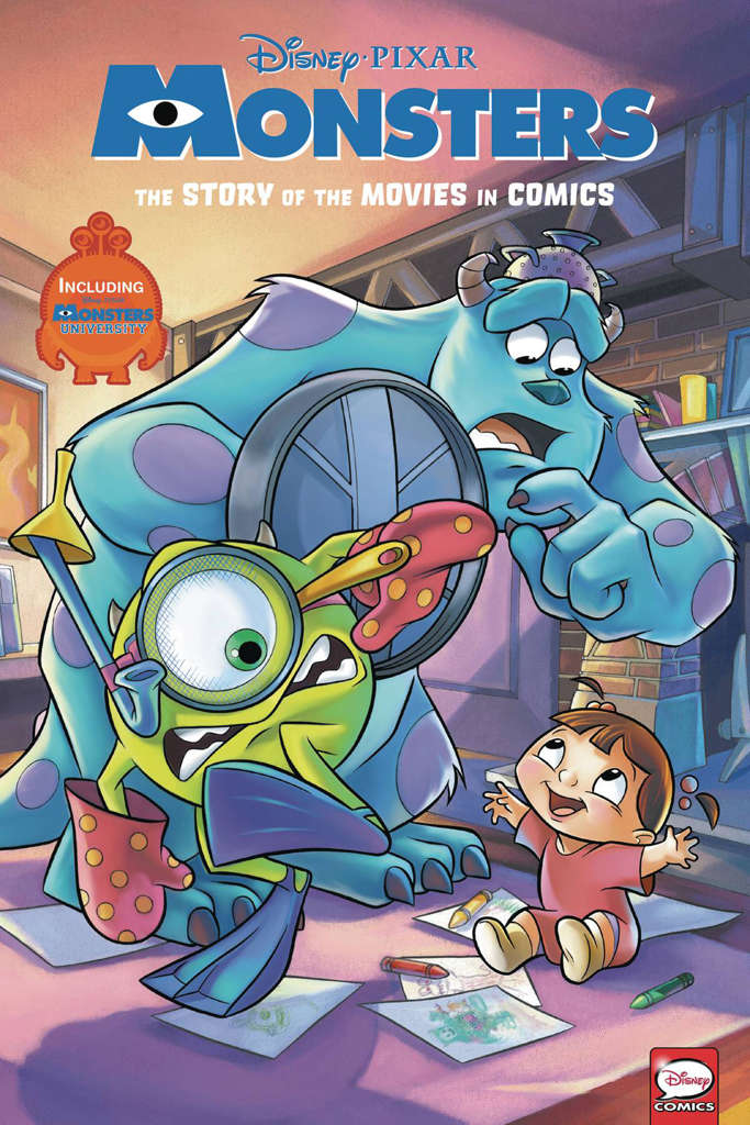 Disney/Pixar Monsters Inc. and Monsters University: The Story of the Movies in Comics