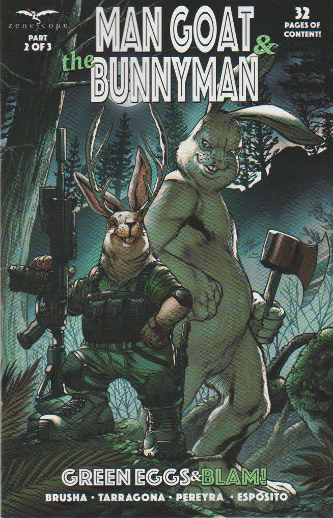 Man Goat & The Bunny Man: Green Eggs & Blam #2 Variation A