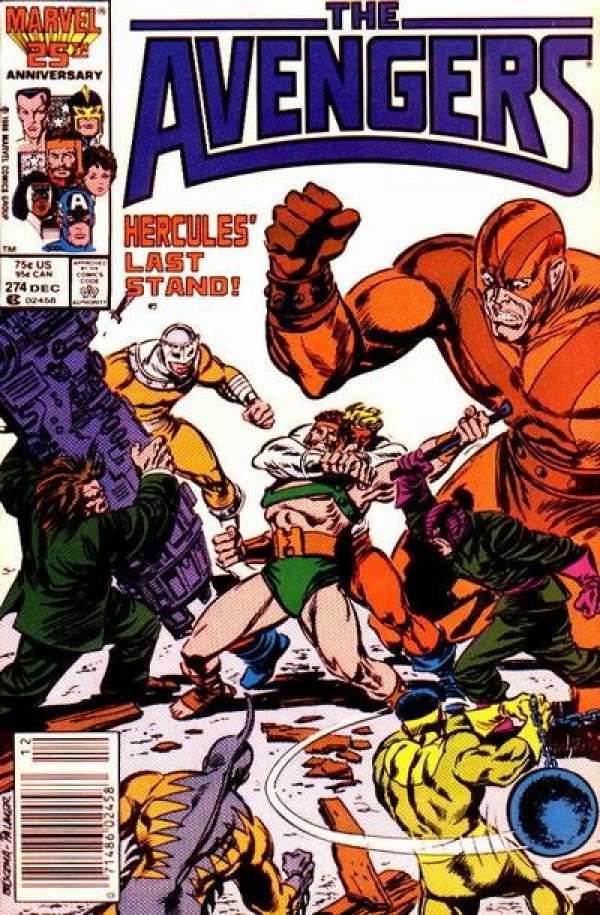 The Avengers #274 Mark Jewelers Insert Edition