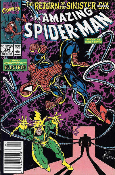 The Amazing Spider-Man #334 Newsstand Edition