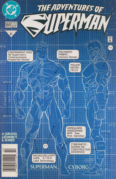 Adventures of Superman #551 Newsstand Edition