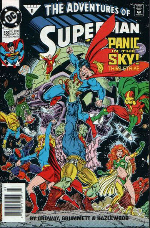 Adventures of Superman #488 Newsstand Edition