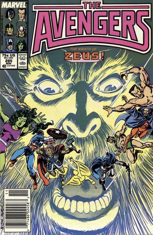 The Avengers #285 Mark Jewelers Insert Edition