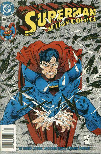 Action Comics #676 Newsstand Edition