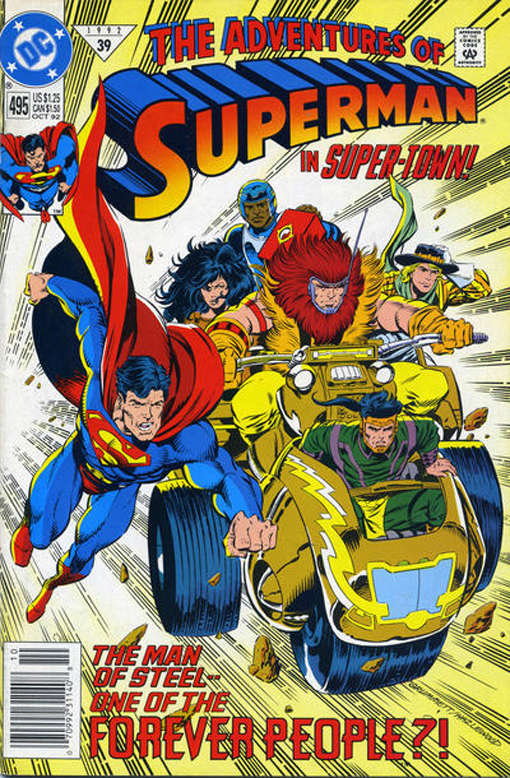 Adventures of Superman #495 Newsstand Edition