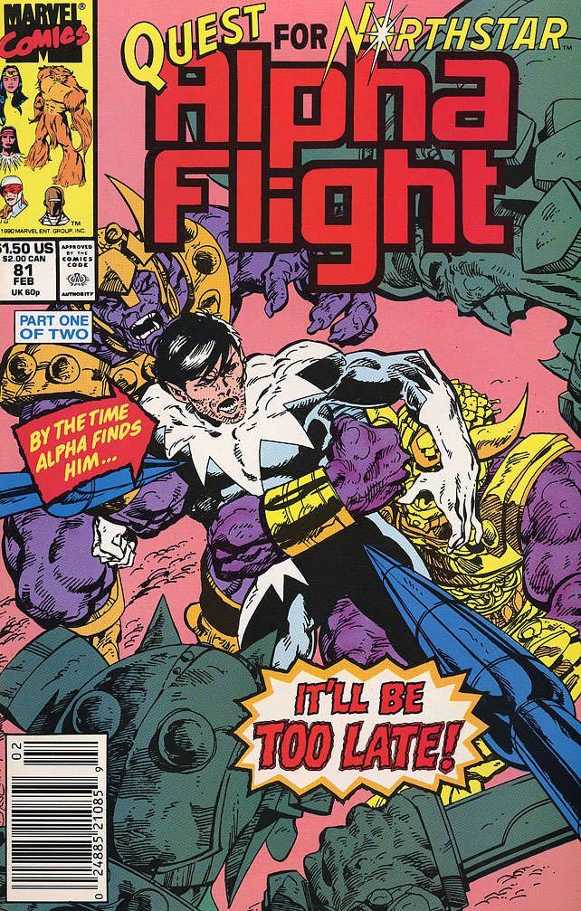 Alpha Flight (1st Series) #81 Newsstand Edition