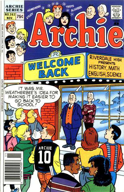 Archie #362 Newsstand Edition