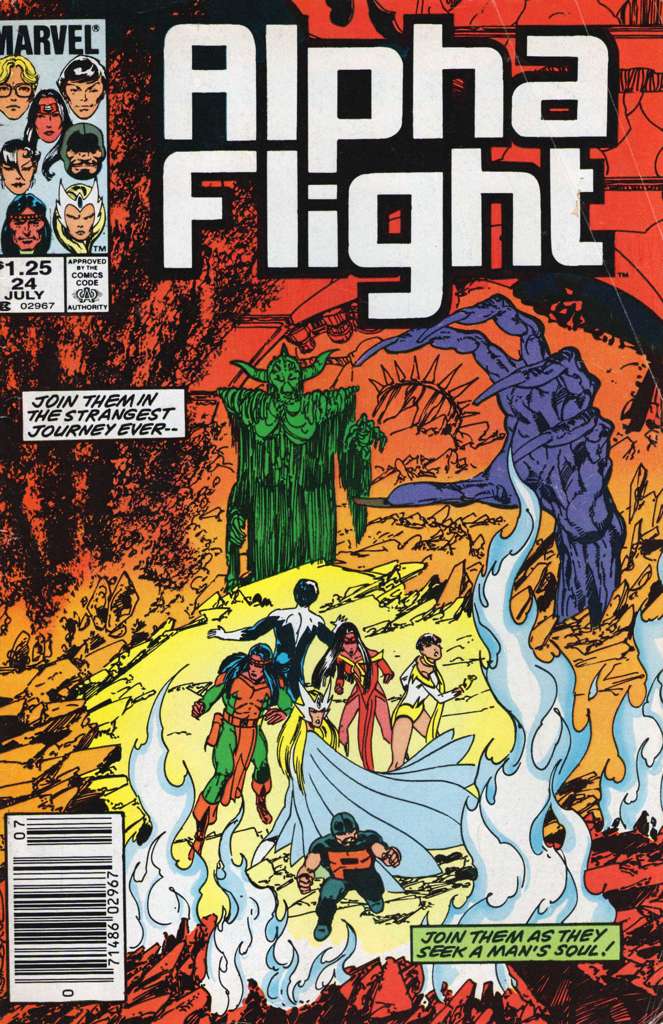 Alpha Flight (1st Series) #24 Newsstand Edition