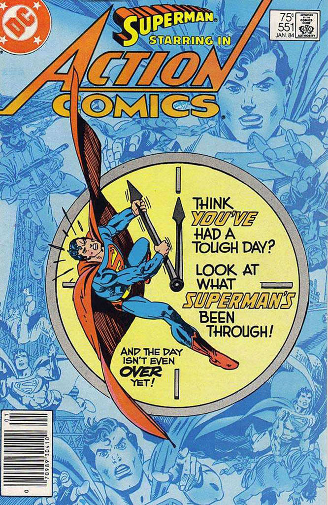Action Comics #551 Newsstand Edition
