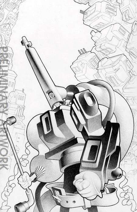 Faceless and the Family: Maze of the Mechanical Aliens #1 Variation D