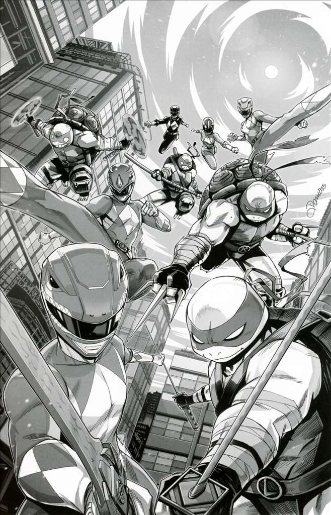 Mighty Morphin Power Rangers/Teenage Mutant Ninja Turtles III #1 Variation G