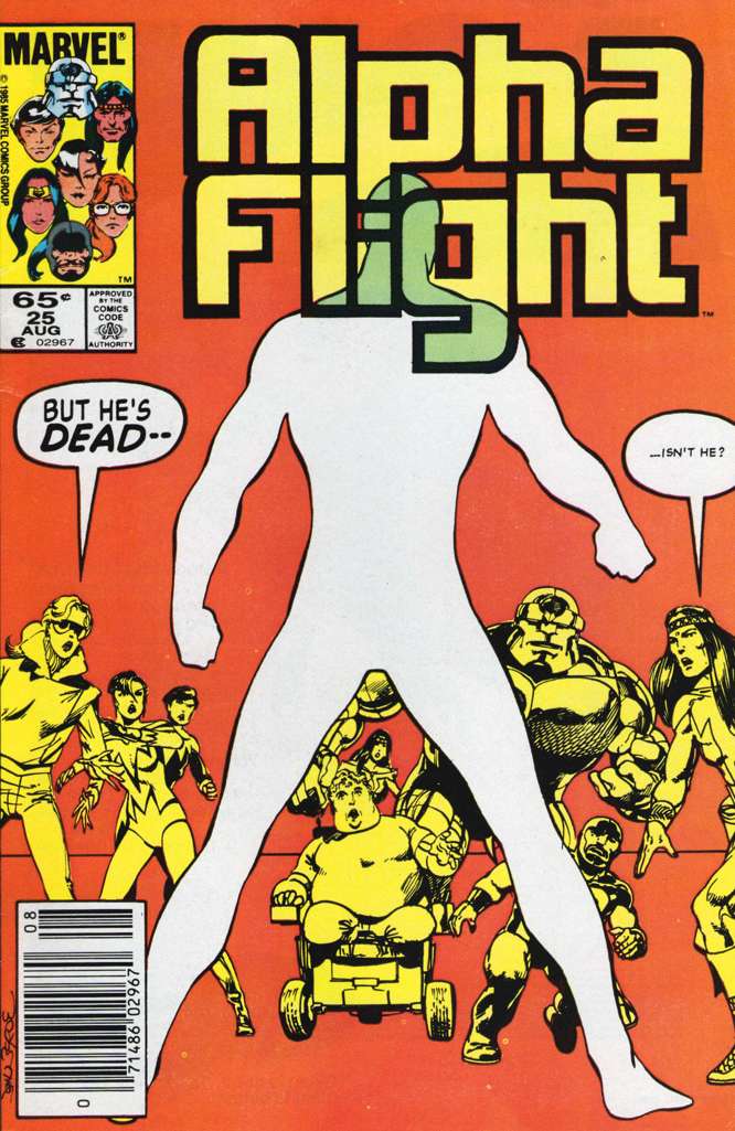 Alpha Flight (1st Series) #25 Newsstand Edition