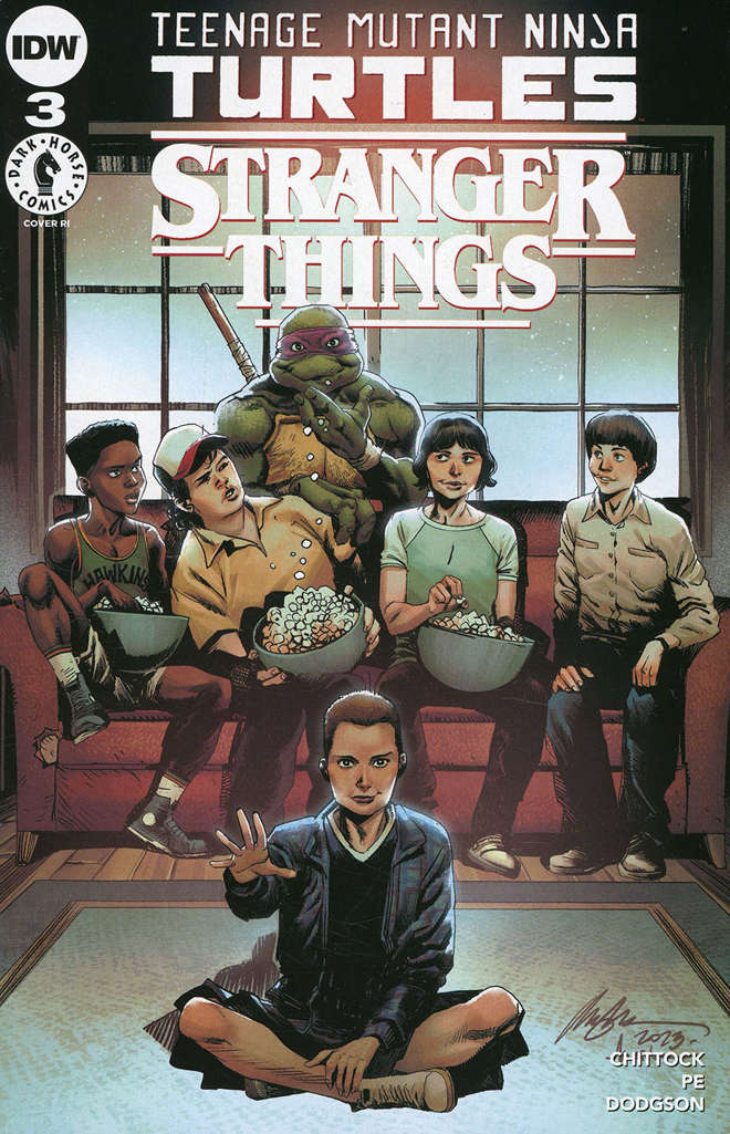 Teenage Mutant Ninja Turtles X Stranger Things #3 Variation F