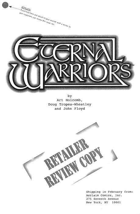 Eternal Warriors: Time and Treachery #1 Ashcan Edition