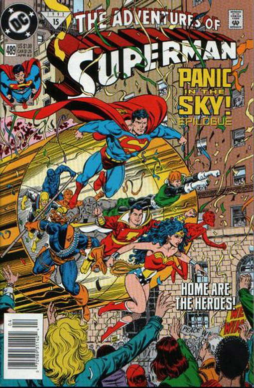 Adventures of Superman #489 Newsstand Edition