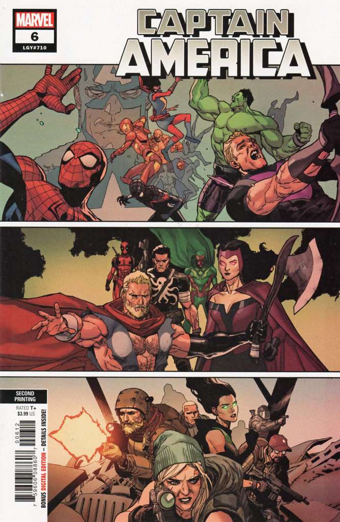 Captain America (9th Series) #6  - 2nd printing