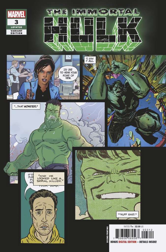 Immortal Hulk #3  - 2nd printing