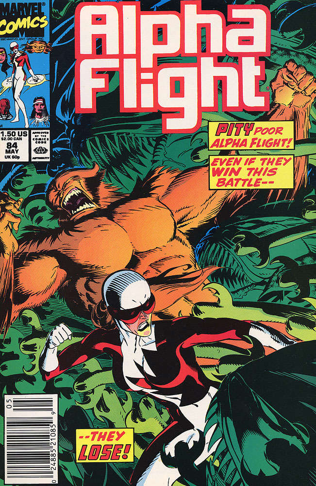 Alpha Flight (1st Series) #84 Newsstand Edition