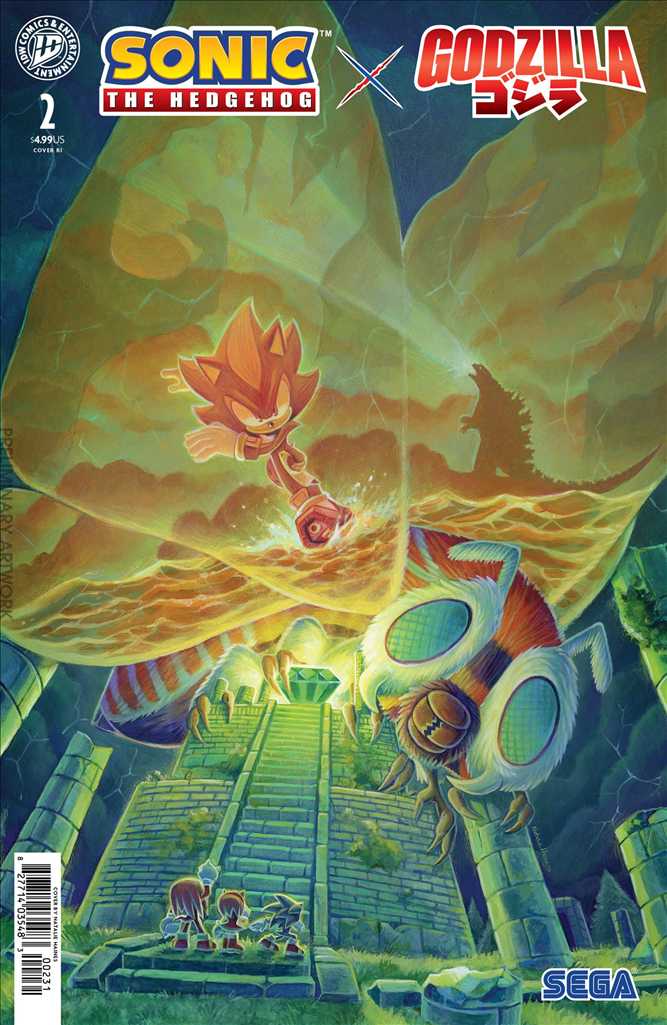 Sonic the Hedgehog X Godzilla #2 Variation C