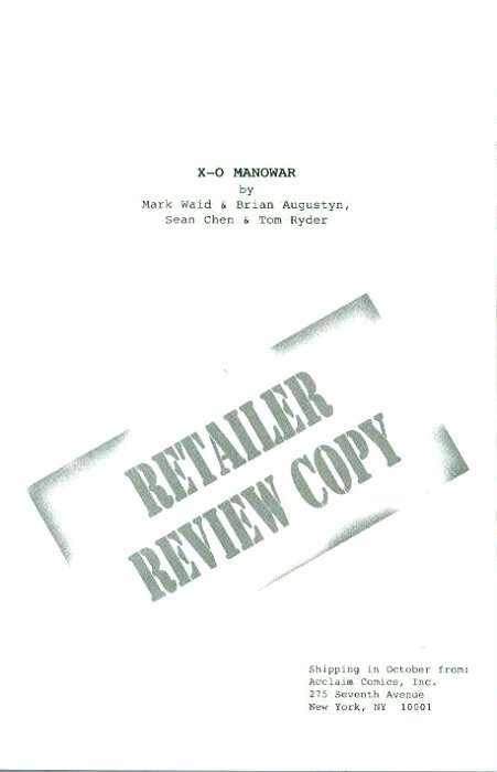 X-O Manowar (Vol. 2) Ashcan #1