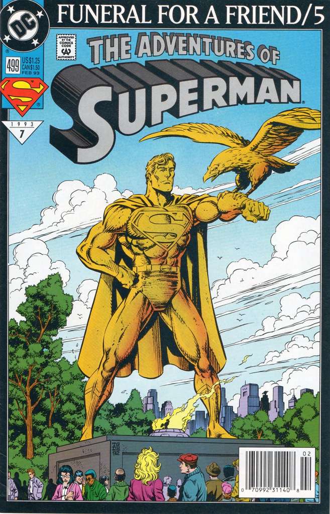 Adventures of Superman #499 Newsstand Edition